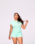 Pretty Aura Mint shorts set
